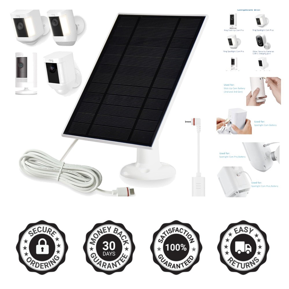 Solar Power Solution for Ring Camera Users - Easy Install & Effortless Charging