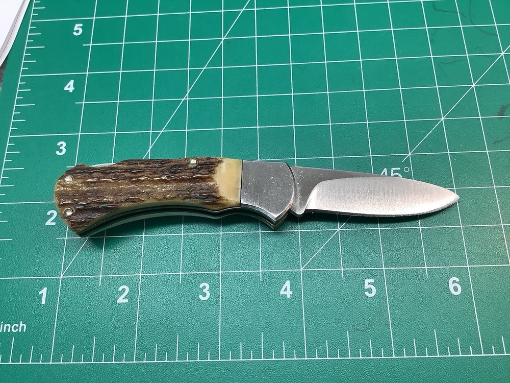 Puma Mini 4 Star Folder Knife With Fat Stag Handles