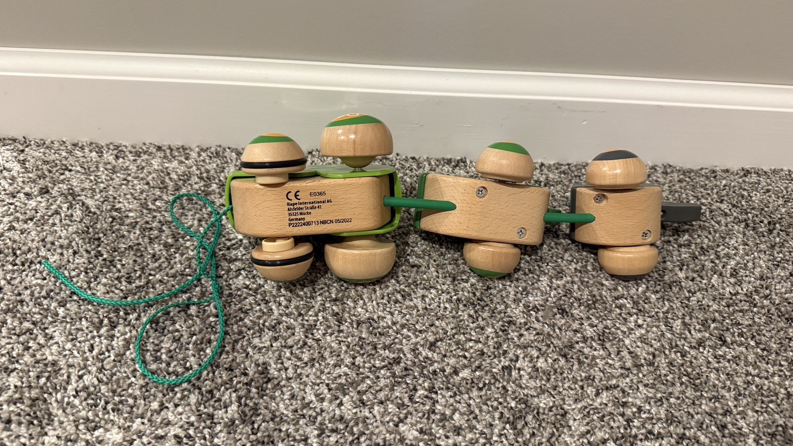 Hape Pull Along Frog Family- Toddler Push & Pull Toy