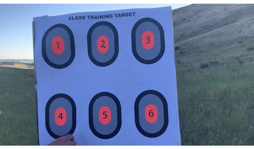 25 Shooting Paper Targets Range Rifle Handguns Pistol Firearms 9 Up Ovals 23x35