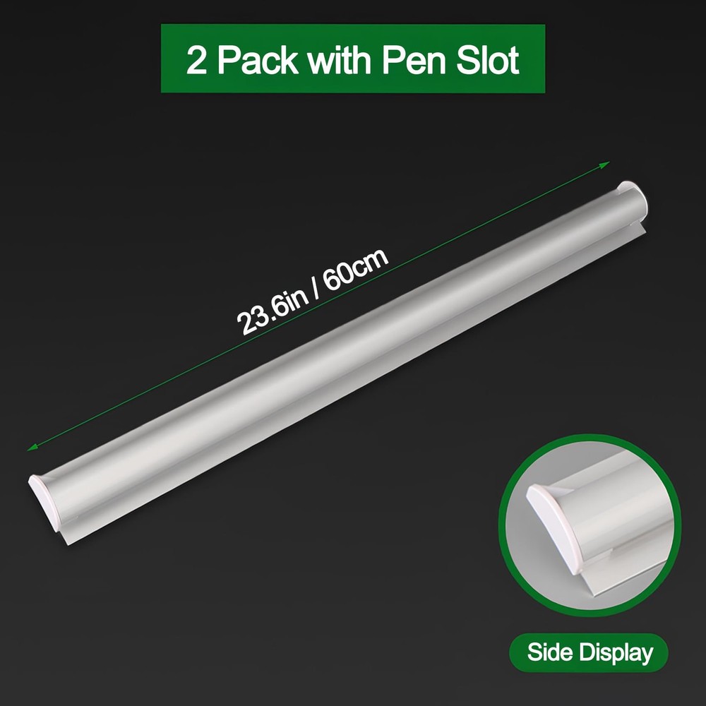 2 Pack Ticket Holders Receipt Holder for 2Pack - 60CM - Sliver, Silver