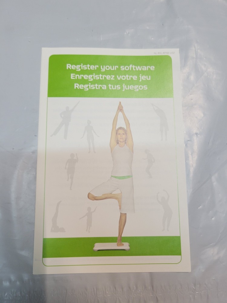 Wii Fit Registration Insert Nintendo Wii Instruction Insert Only