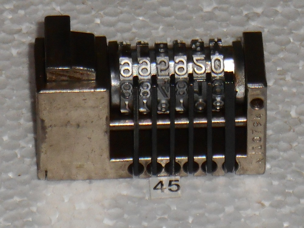 WMA Letterpress Numbering machine | 45