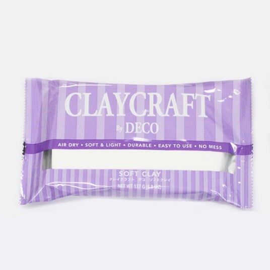 DECO Clay Craft (Type Soft Clay Color WHITE) 137g