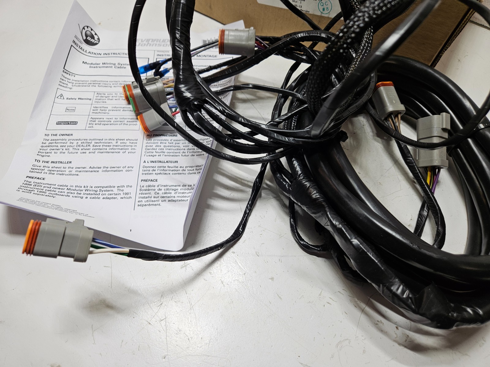 NOS OEM BRP OMC Johnson Evinrude Main Wiring Harness 176340 0176340 New