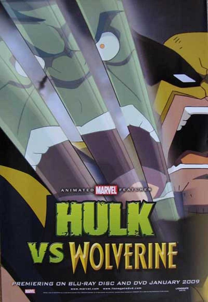 Hulk vs Wolverine Marvel SDCC Comic Con 2008 Promo Poster