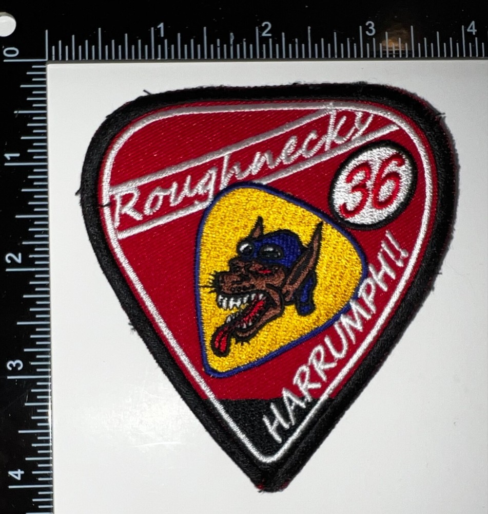 USAF 36th Fighter Squadron Flying Fiends Roughnecks Harrumph!! Patch