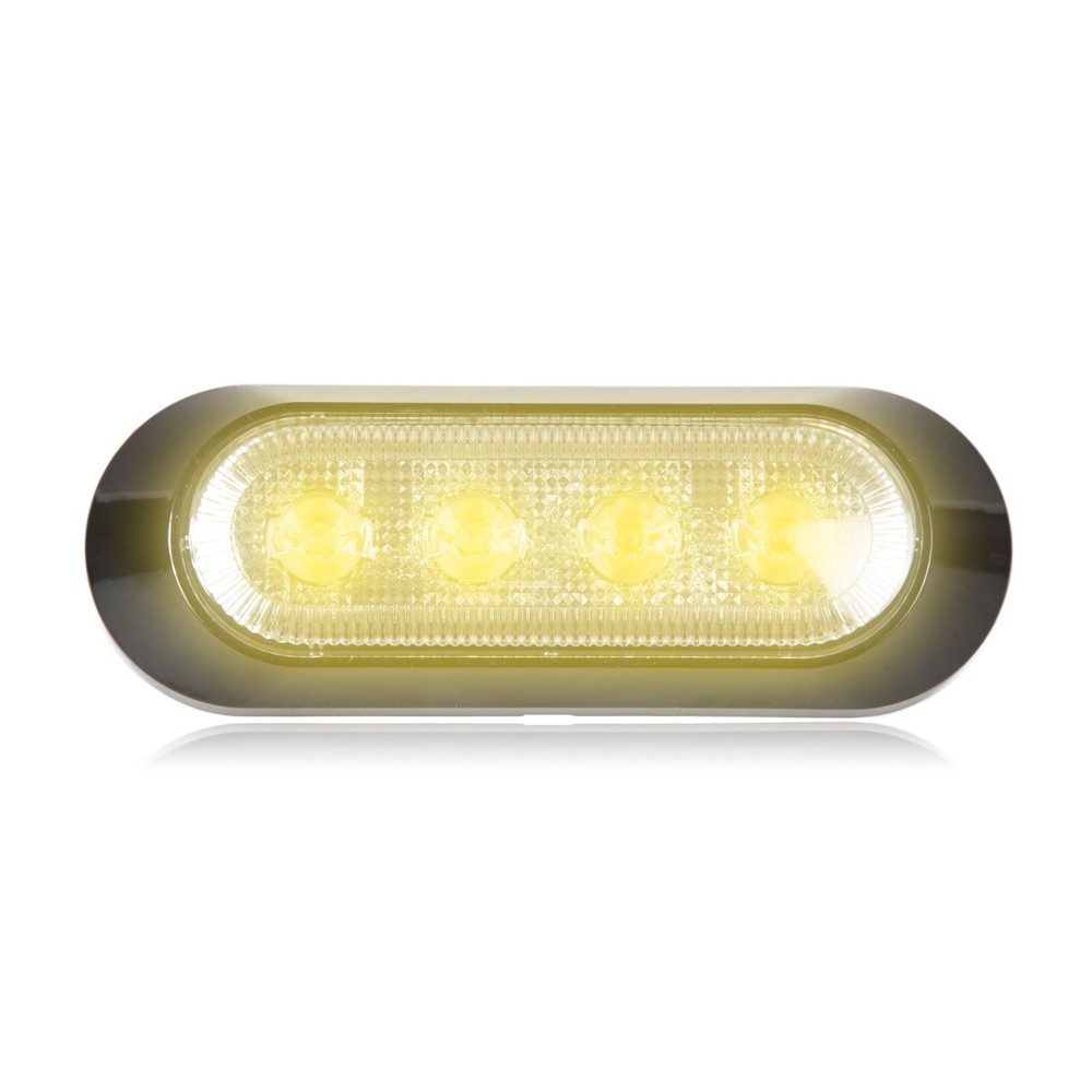 MAXXIMA M20384YCL Thin Profile 4 LED Warning Light  Amber Class 1 Warning Strobe