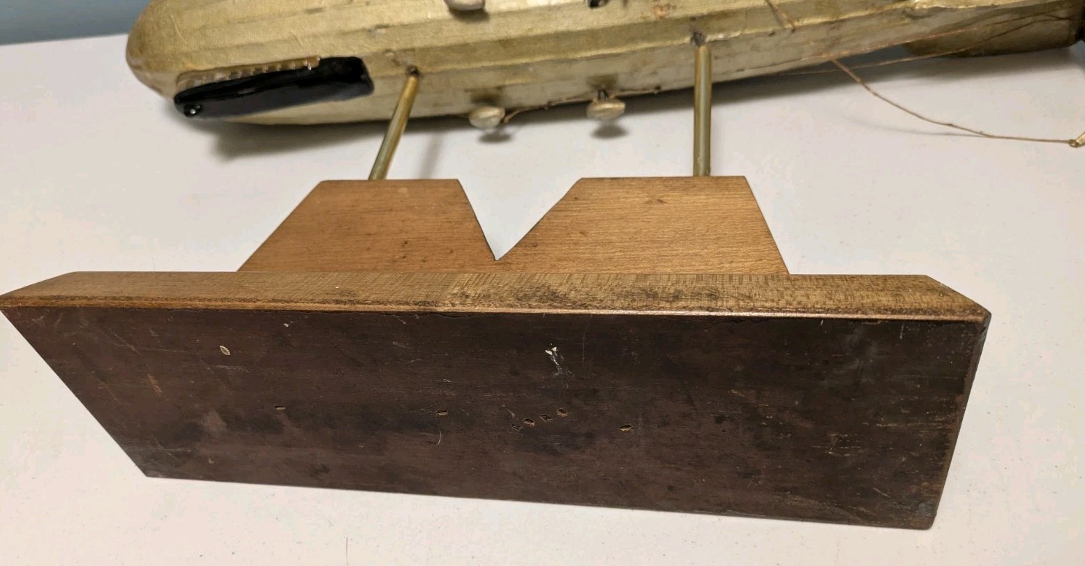 Antique Handmade LZ-127 Graf Zeppelin Germany Paper & Wood Model 1928 AJ