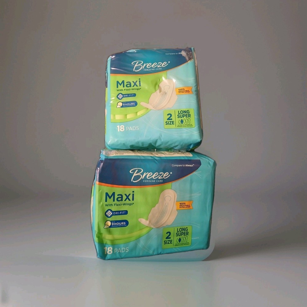 Breeze-Maxi Flexi wings Long Super 2pk (size 2)