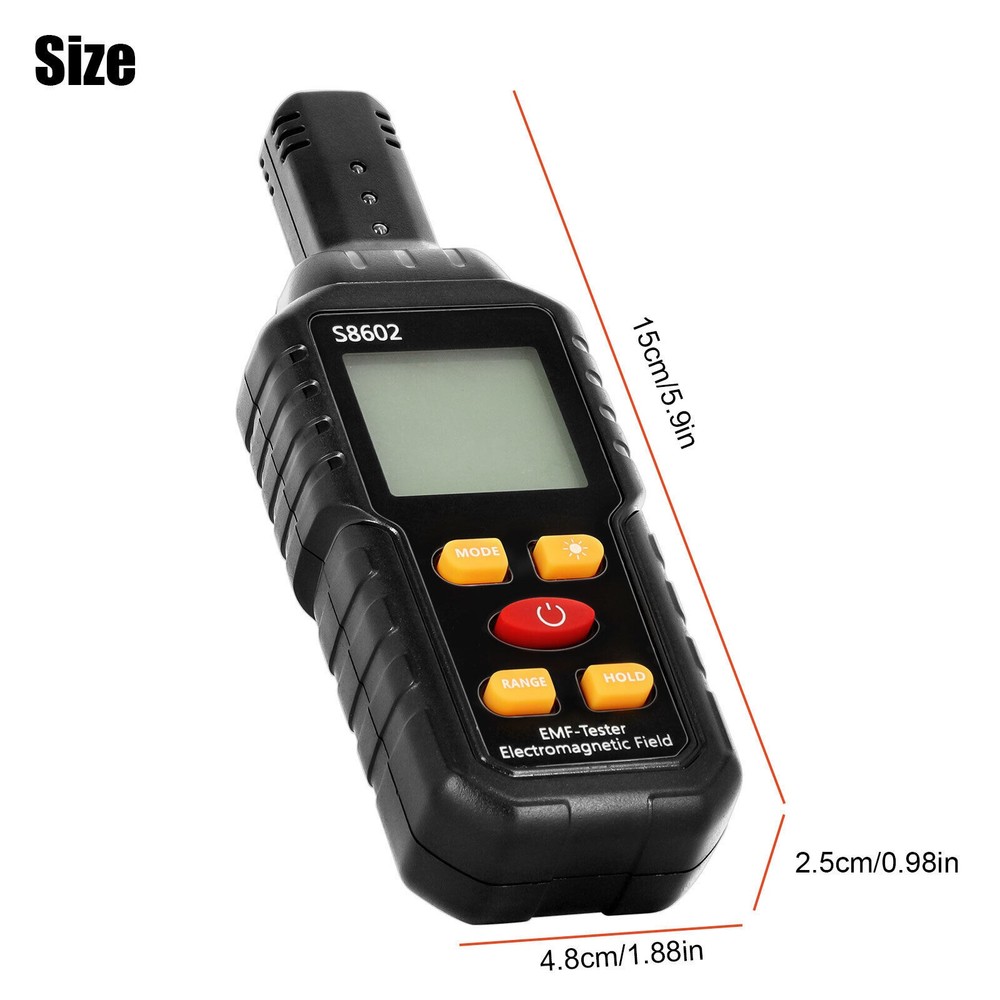 Electric Radiation Detector Electromagnetic Digital LCD EMF Meter