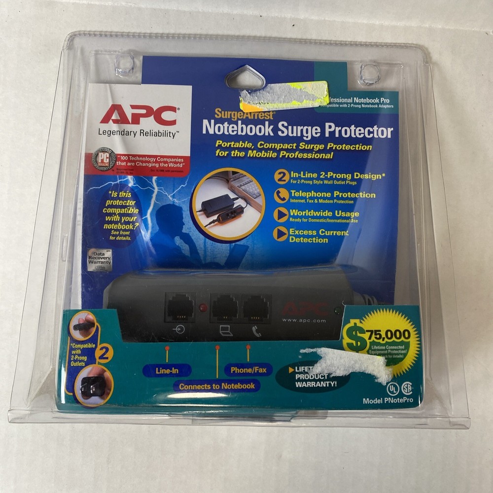 Surge Arrest Notebook Pro Surge Protector - Model PNotePro, New/Sealed