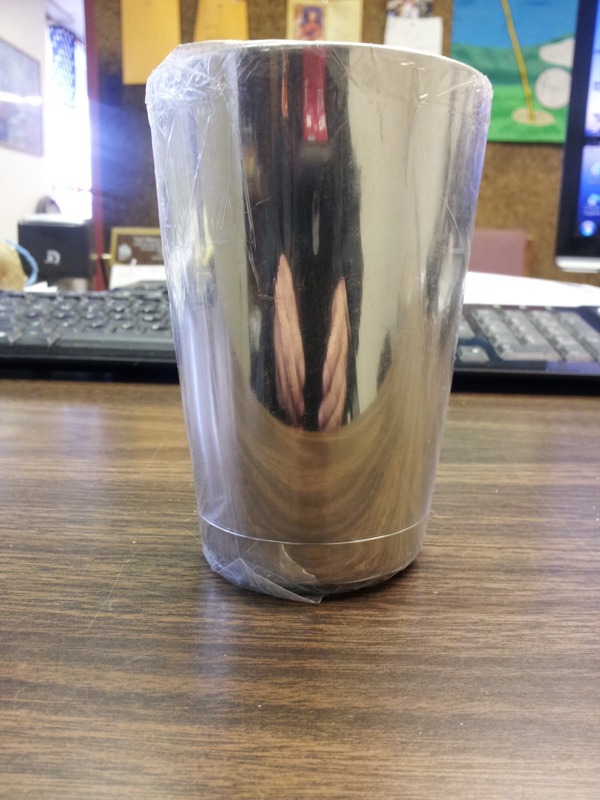 (ONE) COCKTAIL SHAKER 26 oz STAINLESS STEEL BARS/TAVERNS