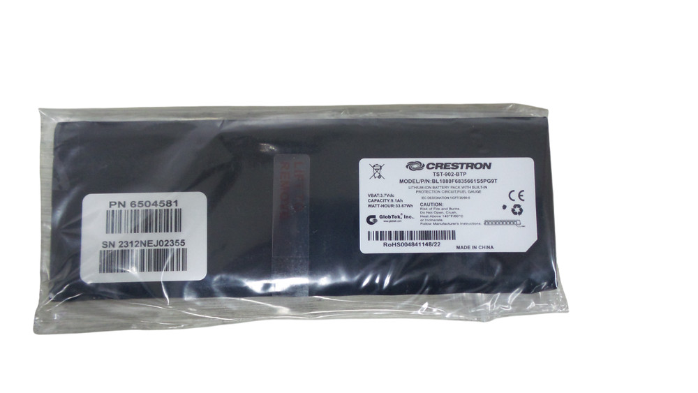 Crestron TST-902-BTP Lithium-ion Battery