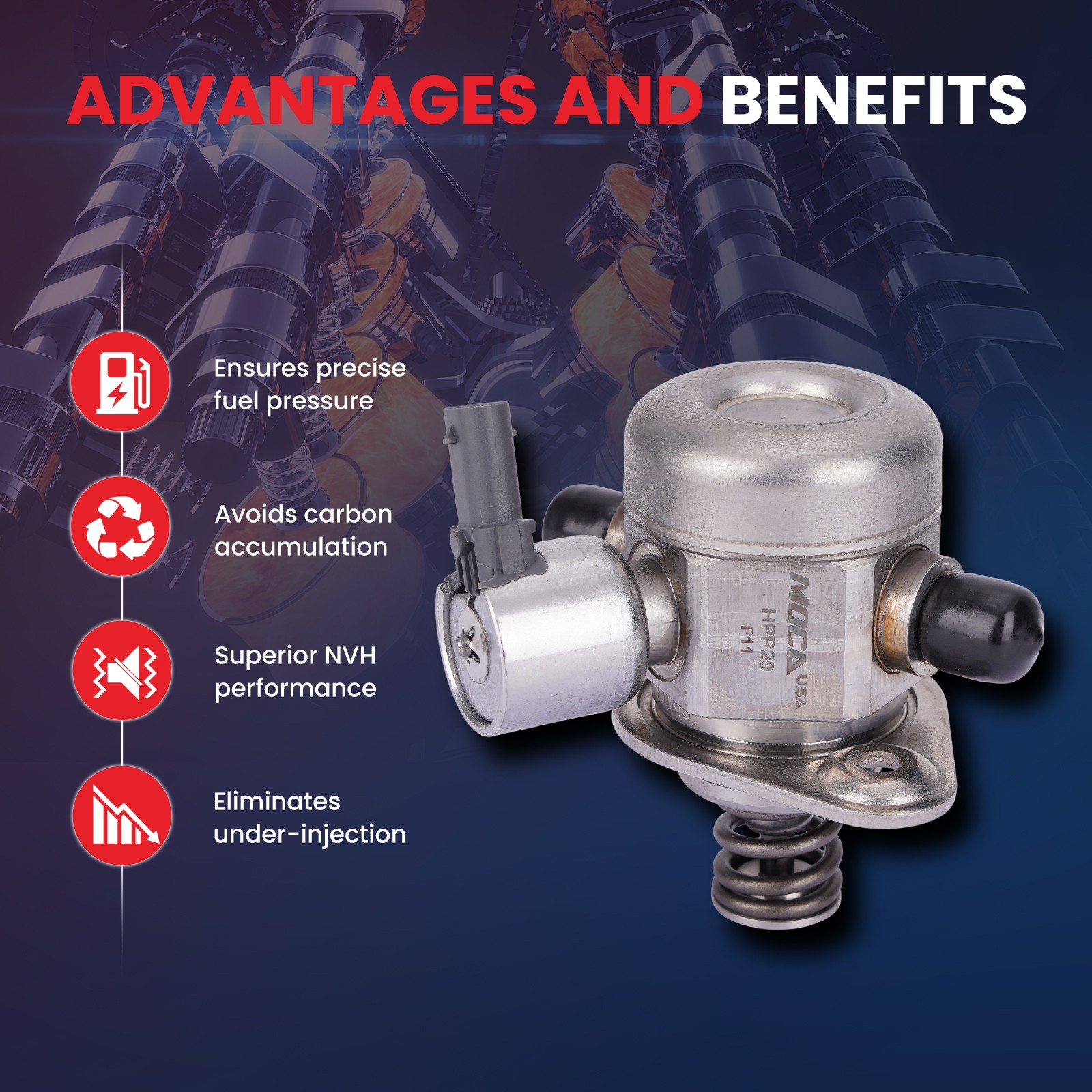 Ford Mustang Explorer Edge Fusion Lincoln High Pressure Fuel Pump