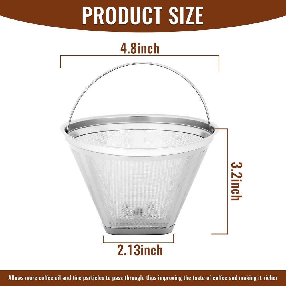 Reusable #4 Coffee Filter Compatible with Technivorm Moccamaster Coffee Machi...