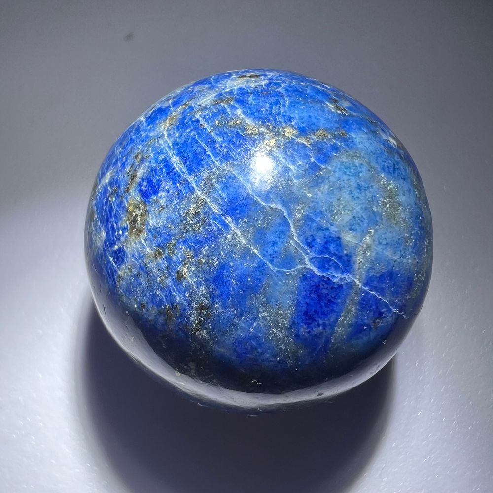 Lapis Lazuli Meditation Sphere UV Reactive