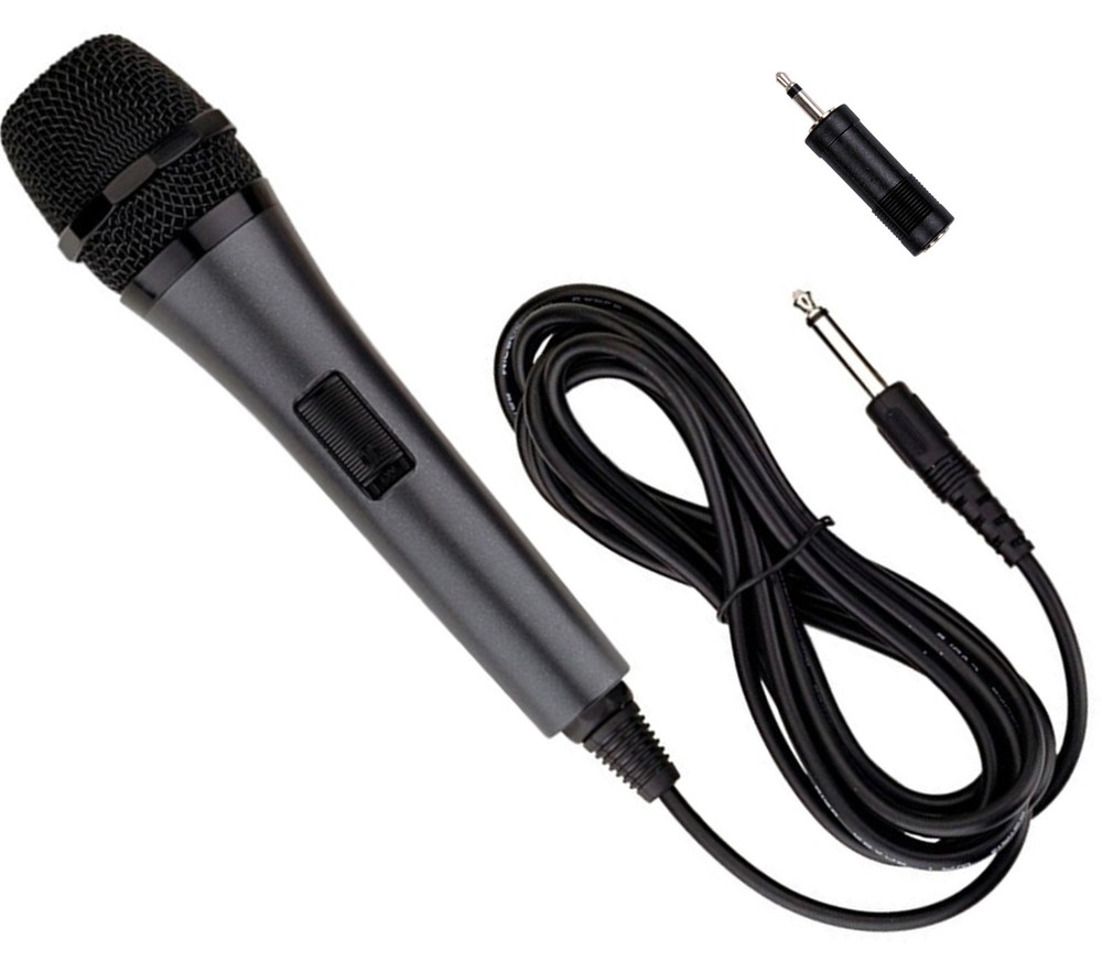Replacement/Additional Microphone for Karaoke Singing Party Machine w/10Ft. Cord