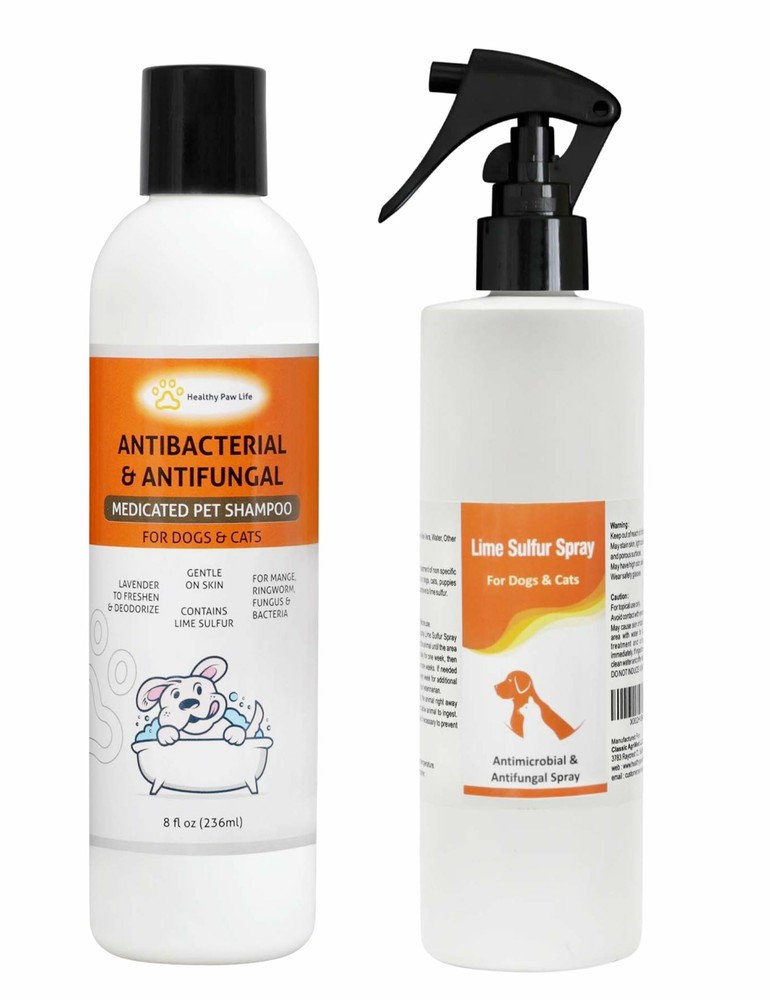 Bundle - 2 Items: Classic's Lime Sulfur Shampoo (8 oz) and Classic's Lime Sulfur