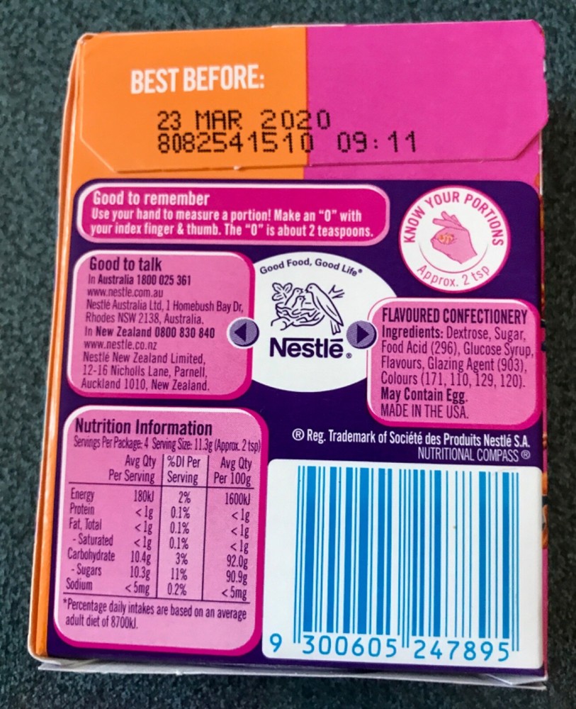 RARE New Each Unopened Willy Wonka Nerds NEON UK version