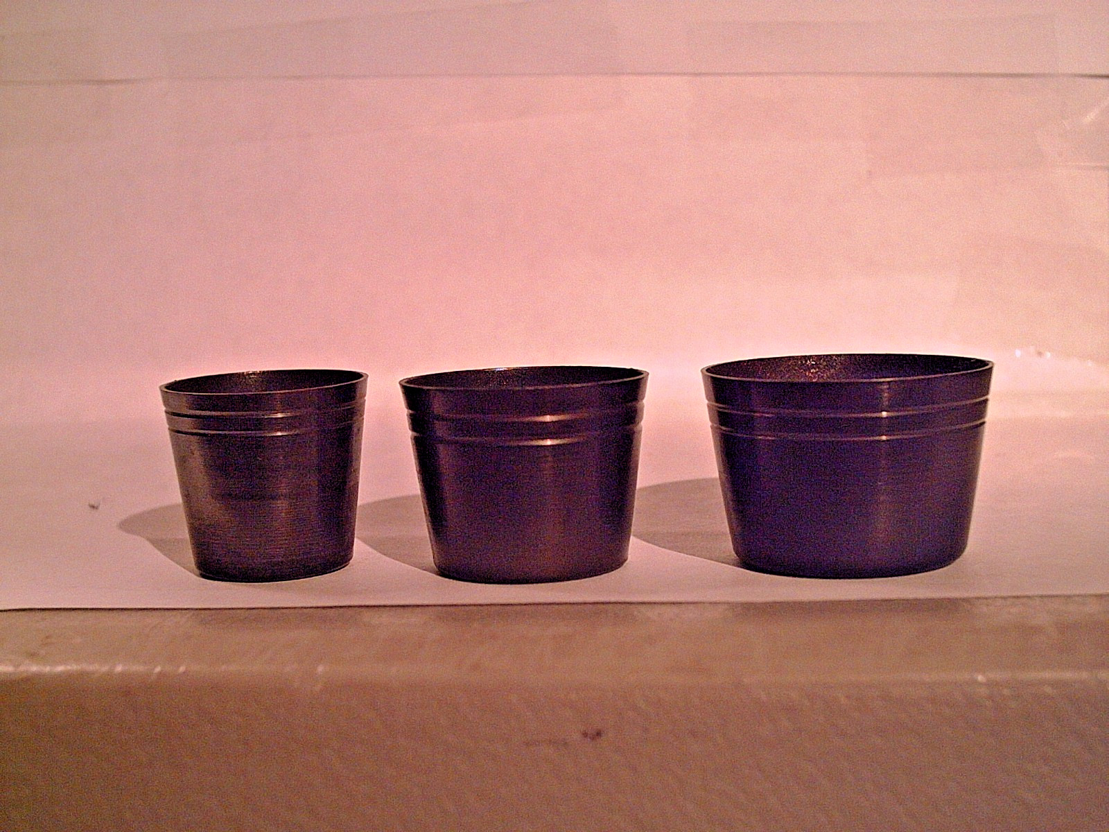 cane tips BLACKENED BURNISHED brass for walking sticks & canes 10 sizes YOU PICK