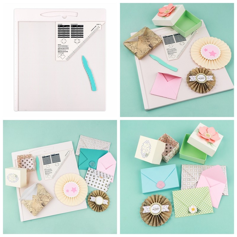 12x12" Scoring Board for Making Envelope/Envelope Box/Gift Box Scoring Tool