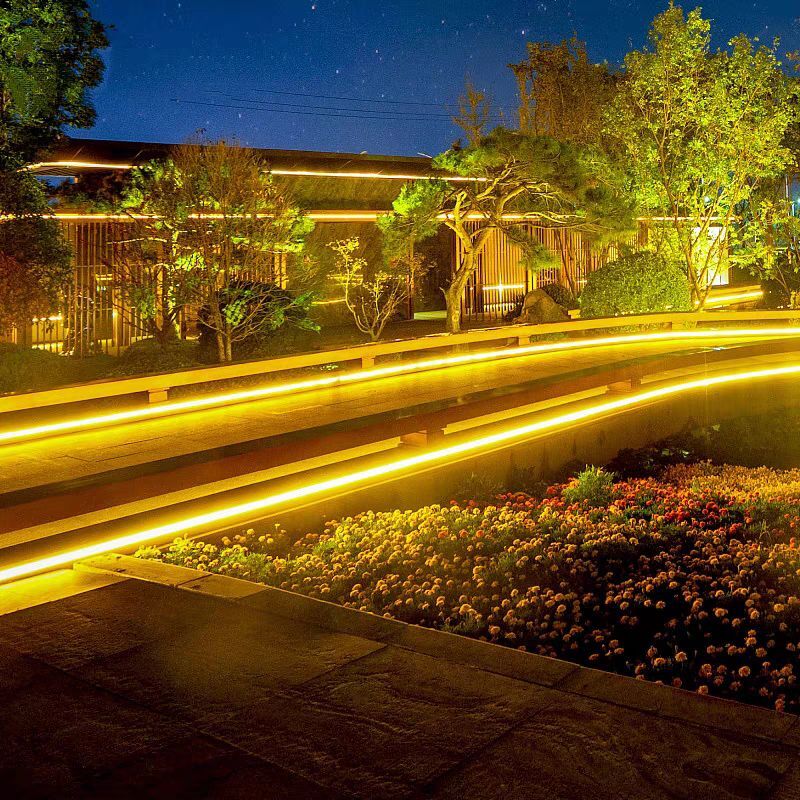 1m-2.5m Aluminum Clip Light Channel Mounting Bracket for 8x16mm Rope Lights