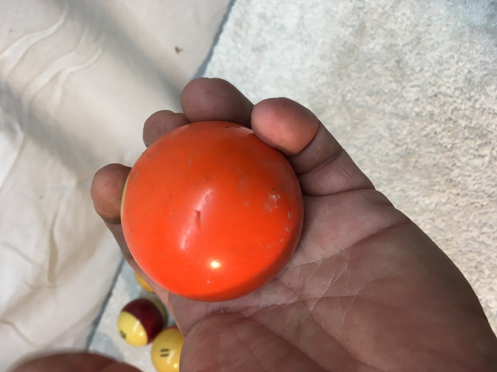 VINTAGE 2 1/4" POOL BILLIARD BALL #5 SOLID