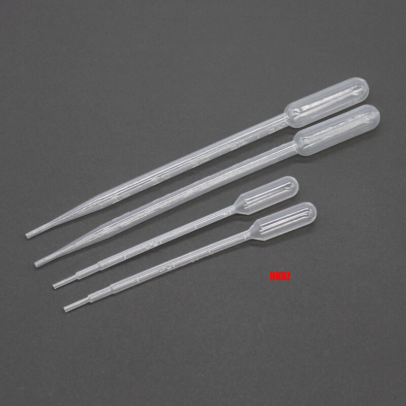 1ml/3ml/5ml Clear Plastic Pasteur Pipettes Dropper Liquid Transfer Lab Eye Straw