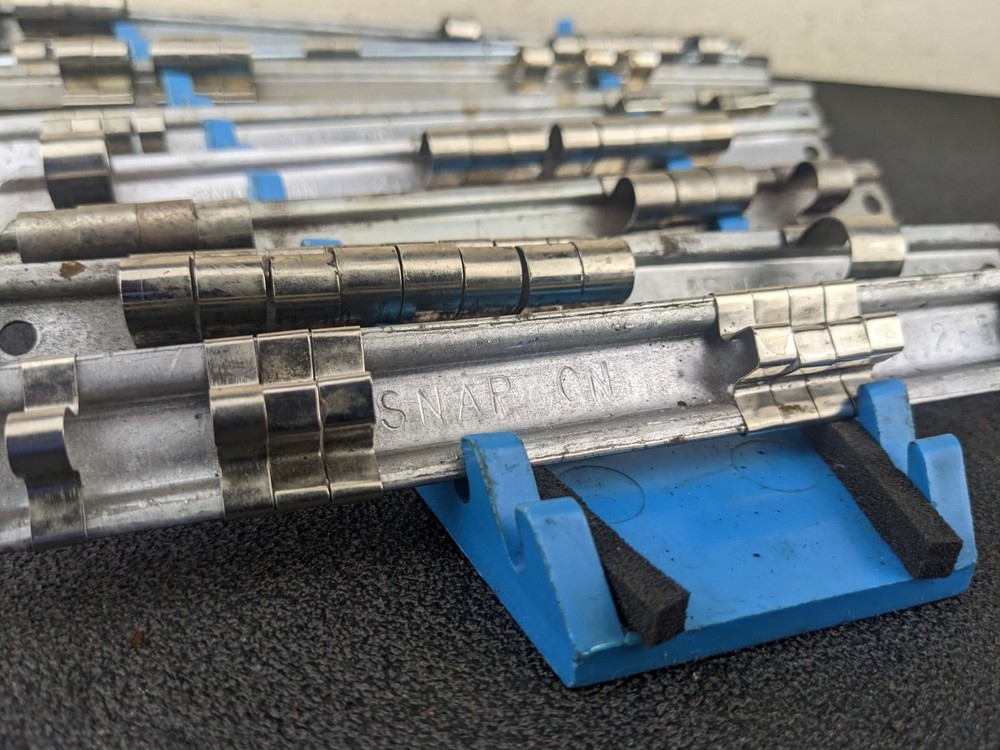 Snap-on Metal Socket Rack Rail Lot USA