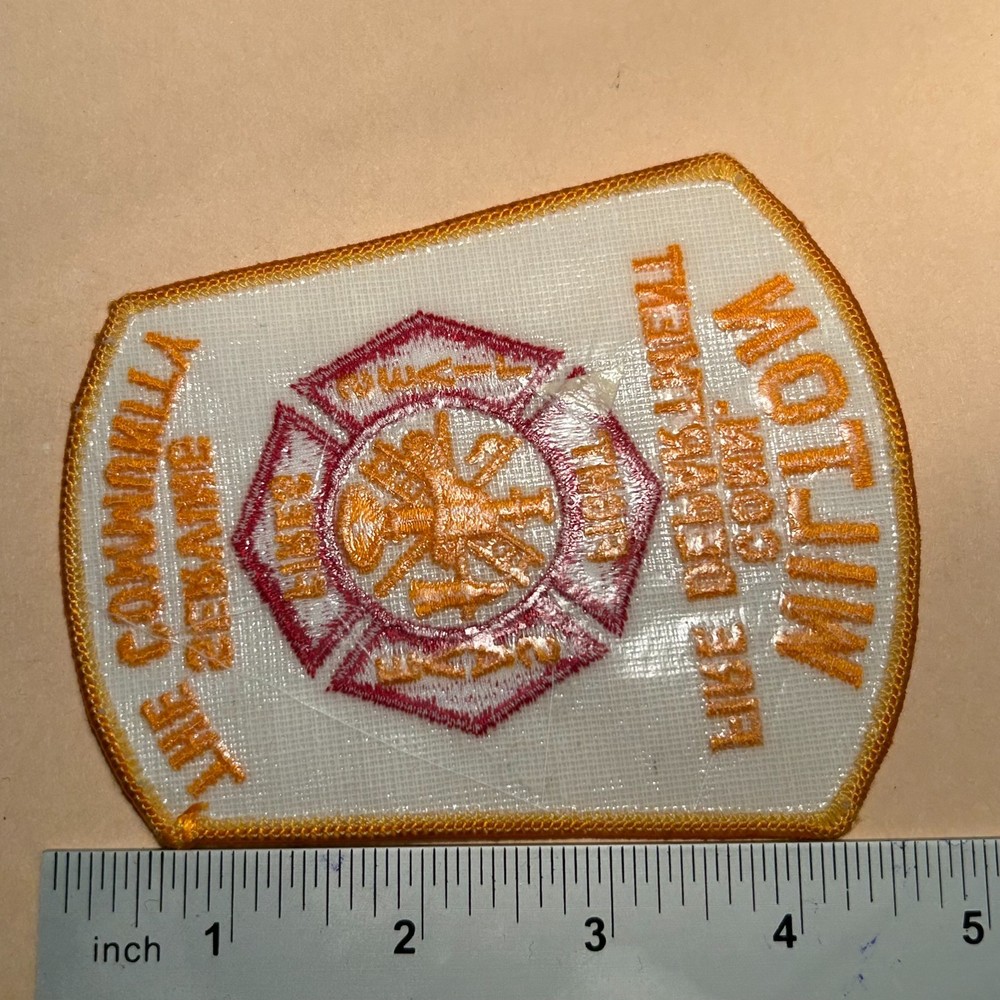 Wilton Connecticut CT Fire Dept. patch