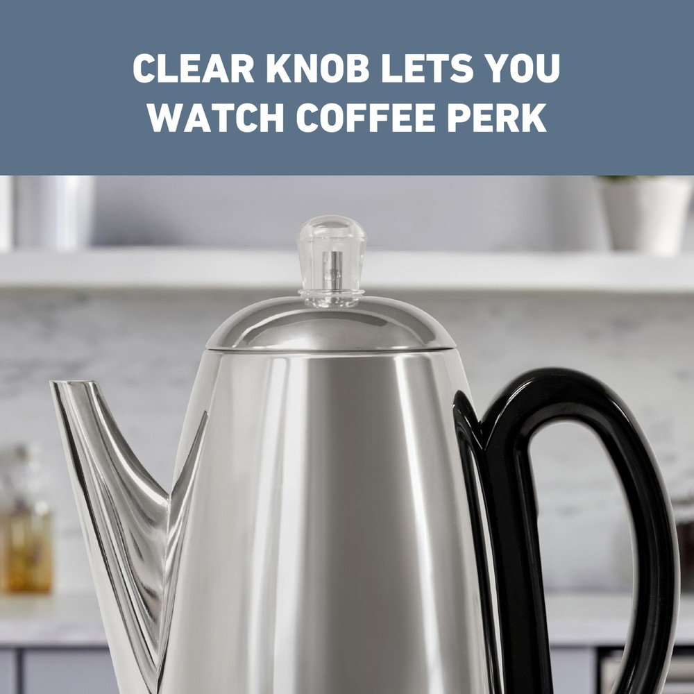 Electric Coffee Percolator Classic Style Maker