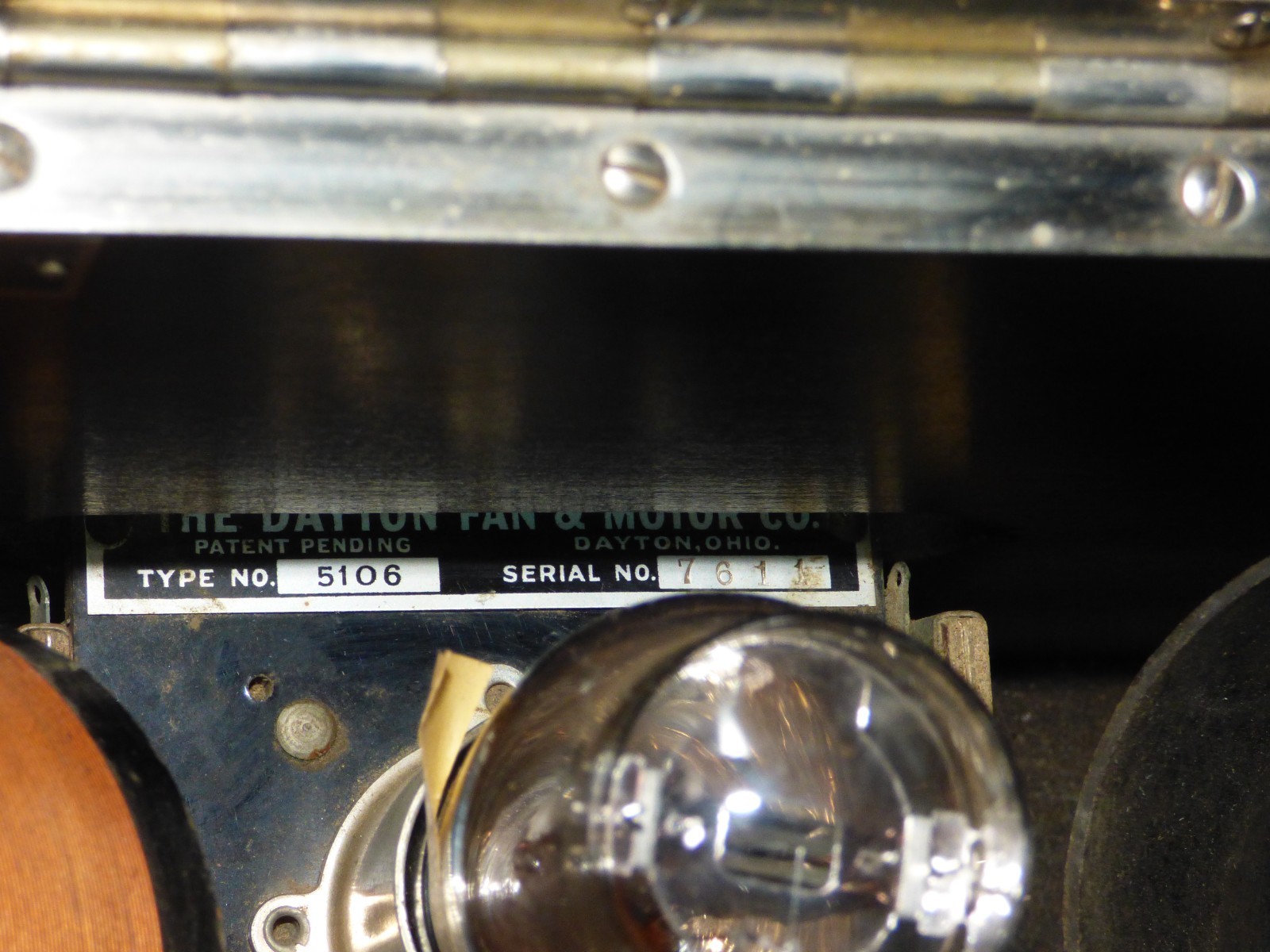 Day-Fan OEM-7 Tube Radio Dayton Fan Motor Company Vintage 1920s