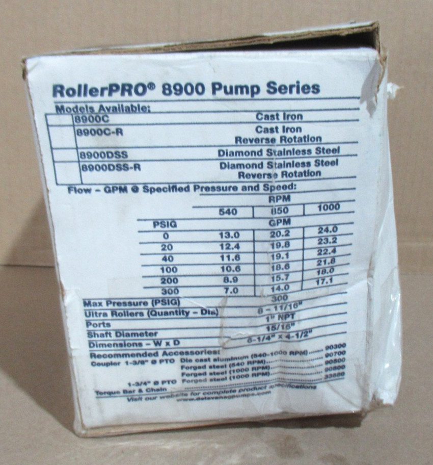 DELAVAN 8900DSS 8- ROLLER PUMP