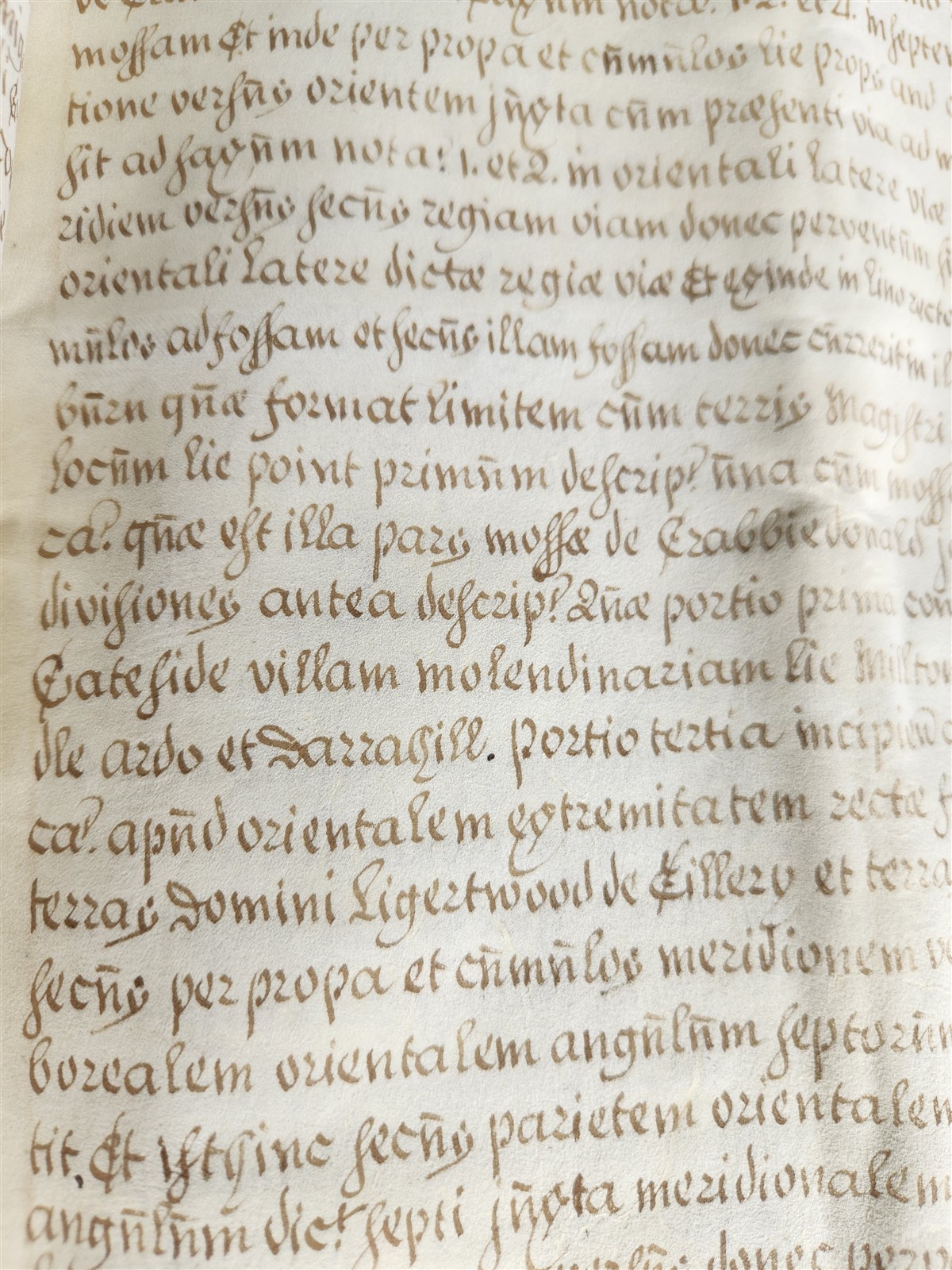 1795 MANUSCRIPT on VELLUM ANTIQUE LATIN LEGAL DOCUMENT 14 pp. EDINBURGH SCOTLAND