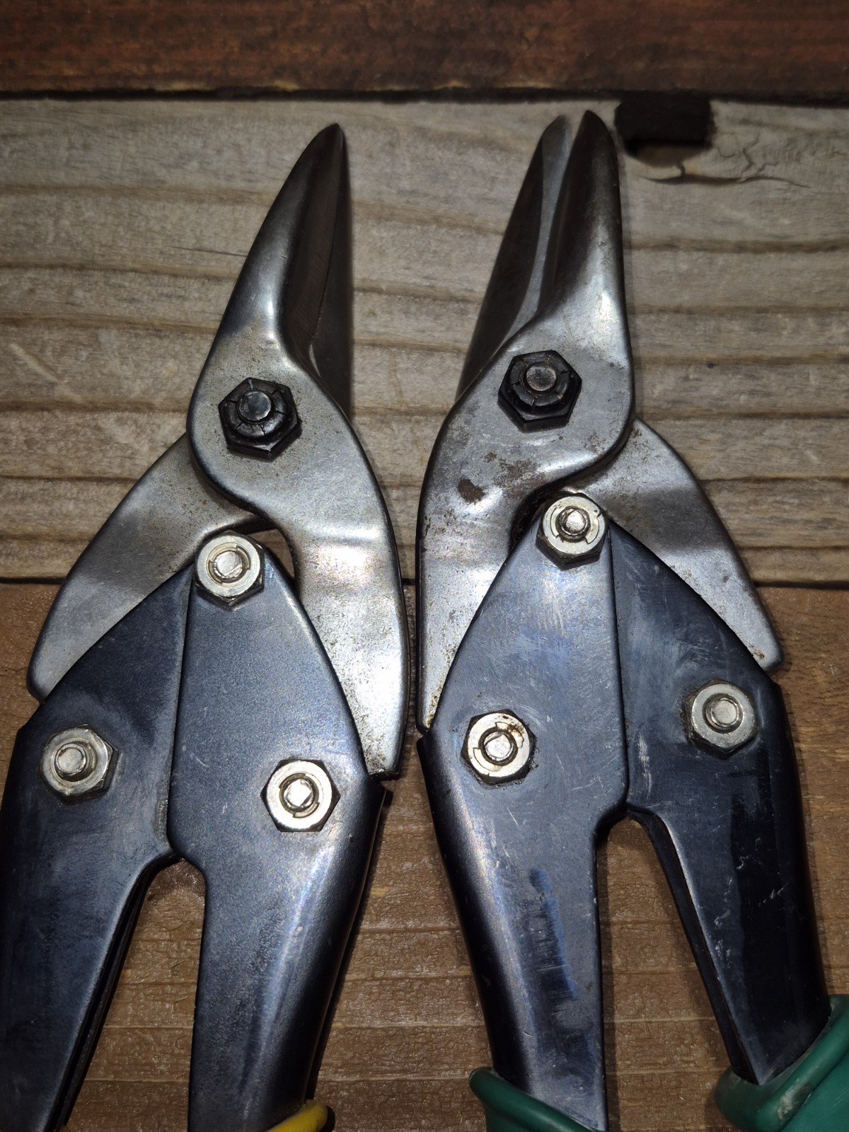 2 DAYTON Tin Snip Straight & Right Cut Aviation Sheet Metal Made U.S.A. Sharp