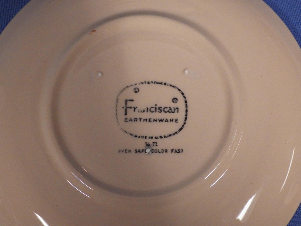 3 Interpace Franciscan Apple Pattern Flat Cups and Saucers, Mint Condition