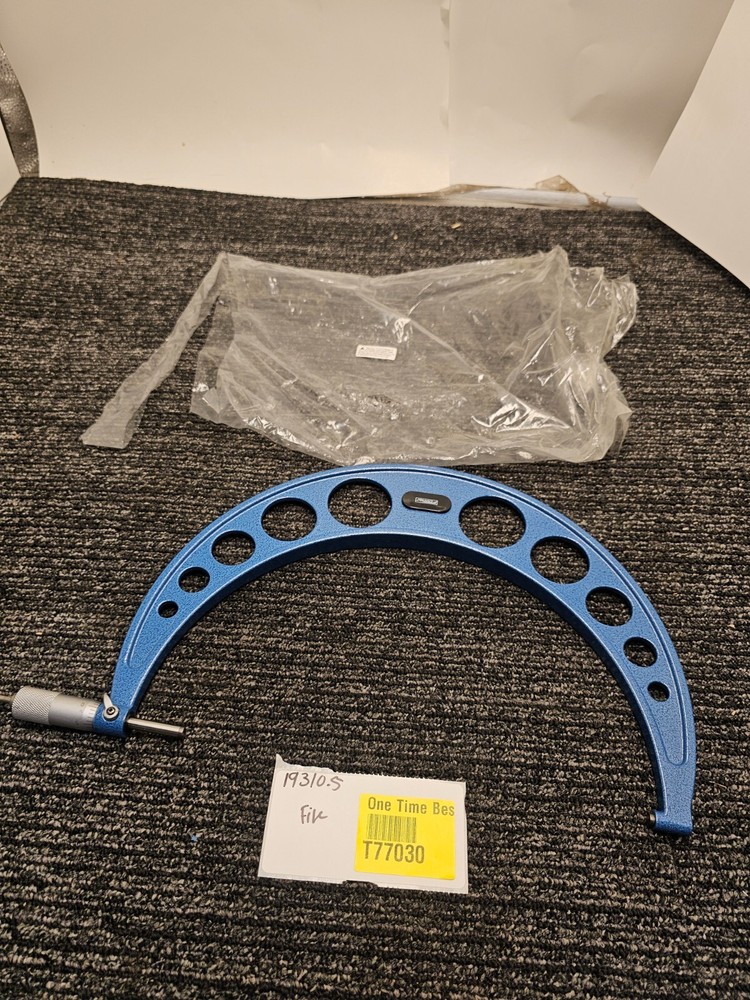 Fowler 210429728 Outside Micrometer 10-11" Range, .0001" Blue