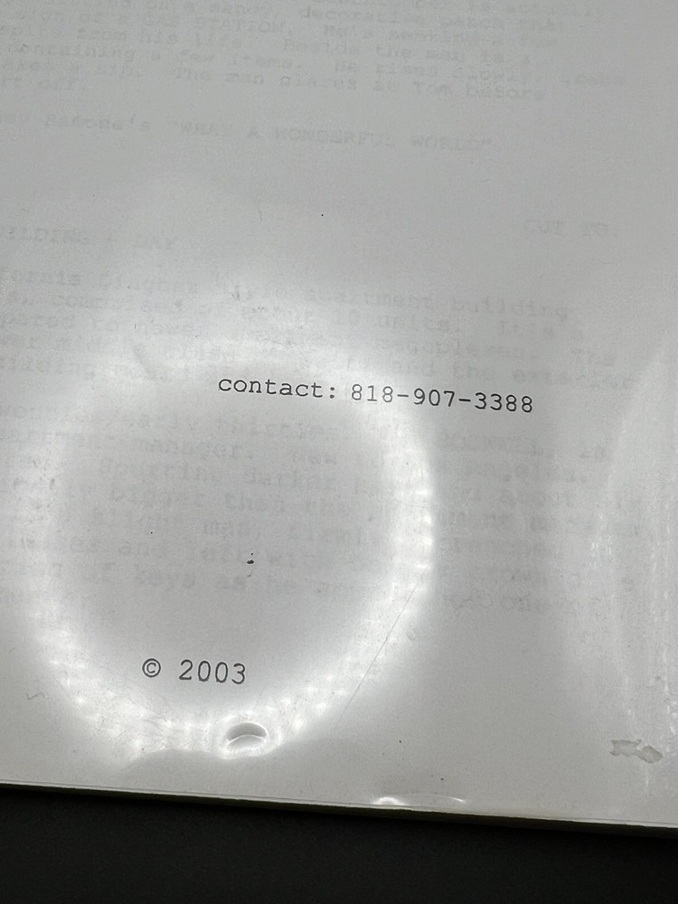 "Year On The Island" Script