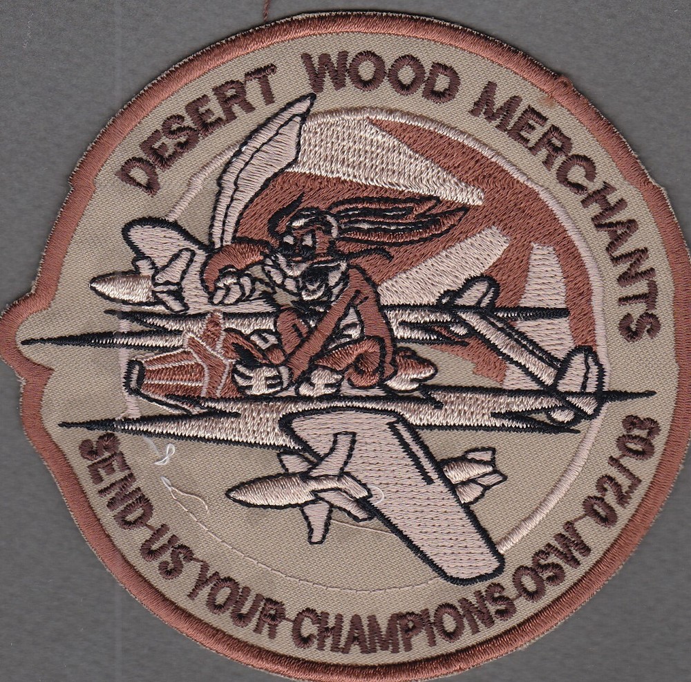 USAF 14th Fighter Squadron Desert Wood Merchants Patch CCC