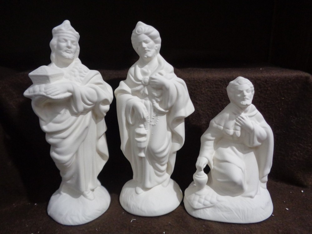 E237 - Ceramic Bisque 21 Piece Atlantic Nativity Set-U Paint