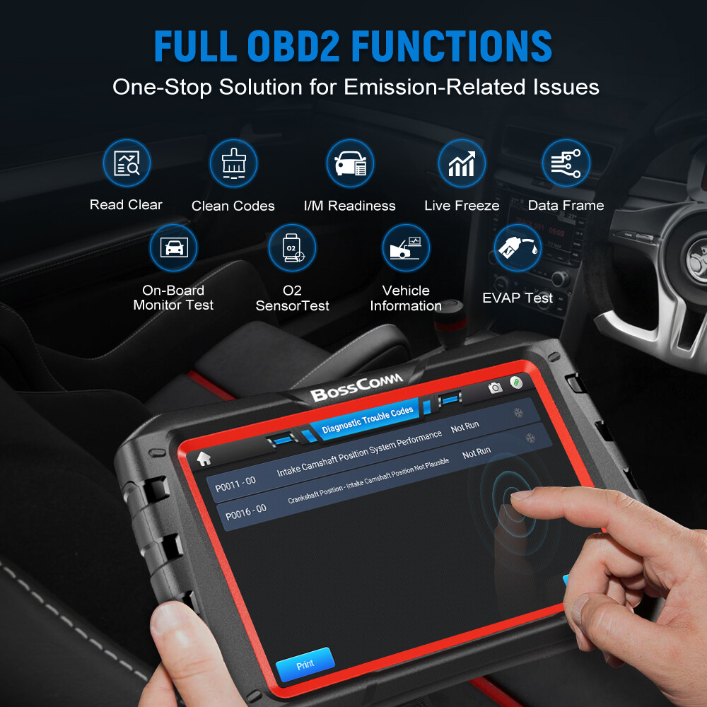 BOSSCOMM IFIX980 Bi-directional Scanner OBD2 Car Code Reader Coding Programming