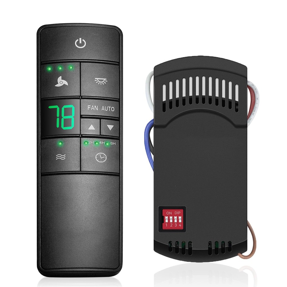 3Speed Universal Ceiling Fan Remote Control Kit for Hampton Bay, Replacement ...