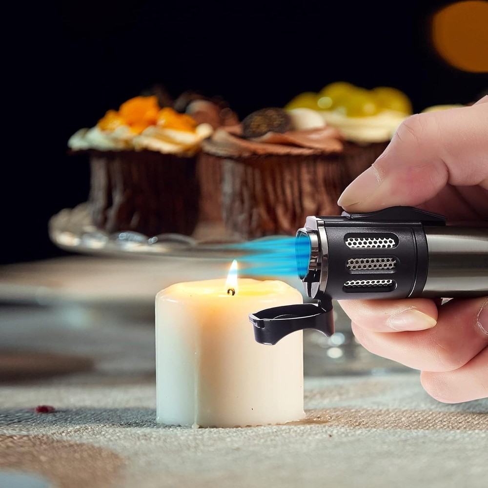 Windproof Butane Lighter 4 Pack - Portable & Adjustable