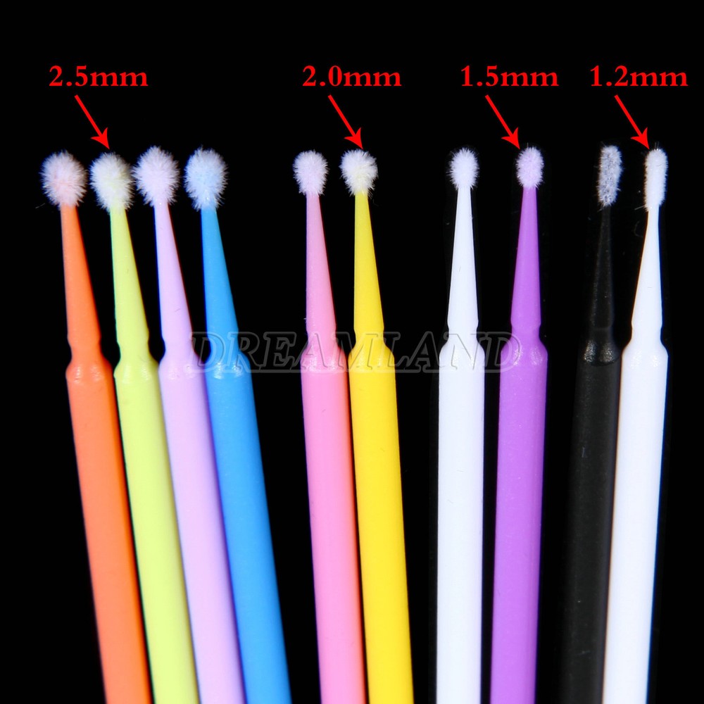 100pcs Dental Micro Applicator Disposable Tooth Brush Tips Regular/Fine