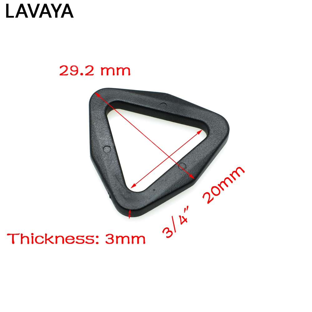Plastic Triangle Slider Adjust Buckle for Backpack Straps Webbing