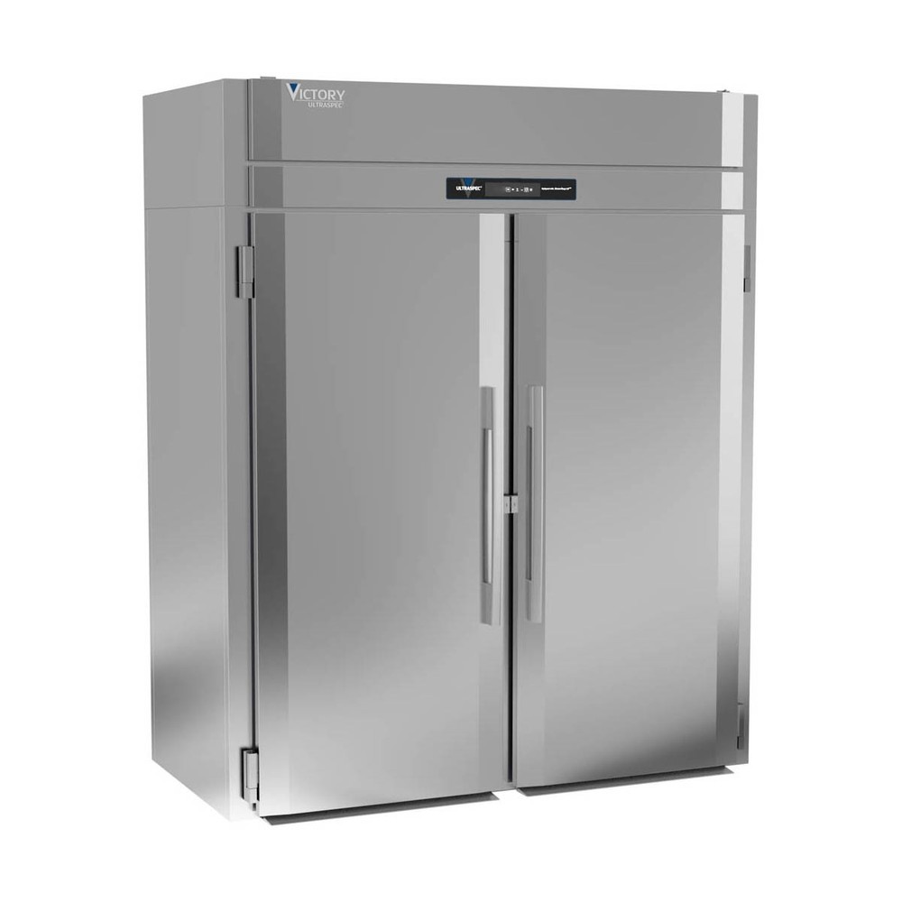 Victory RISA-2D-S1-PT-HC 68" 2-Section Roll-Thru Refrigerator w/ 4 Solid Door...