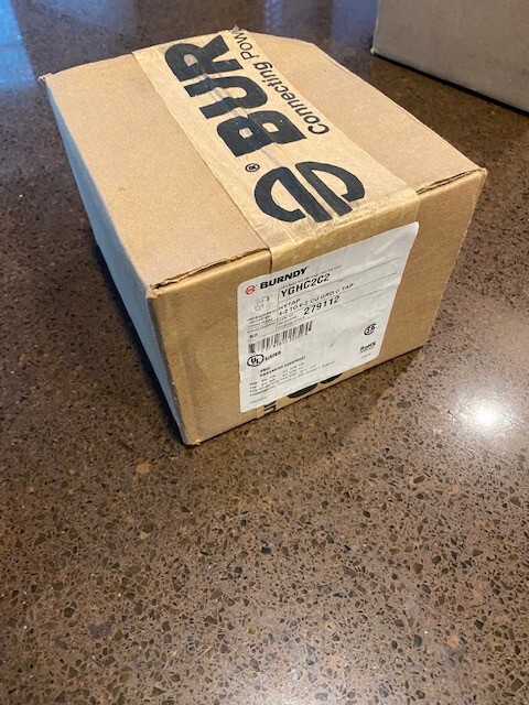 (1 box of 50) Burndy YGHC2C2 Hytap Grounding Compression C-Tap 6-2 To 6-2 ~NEW~