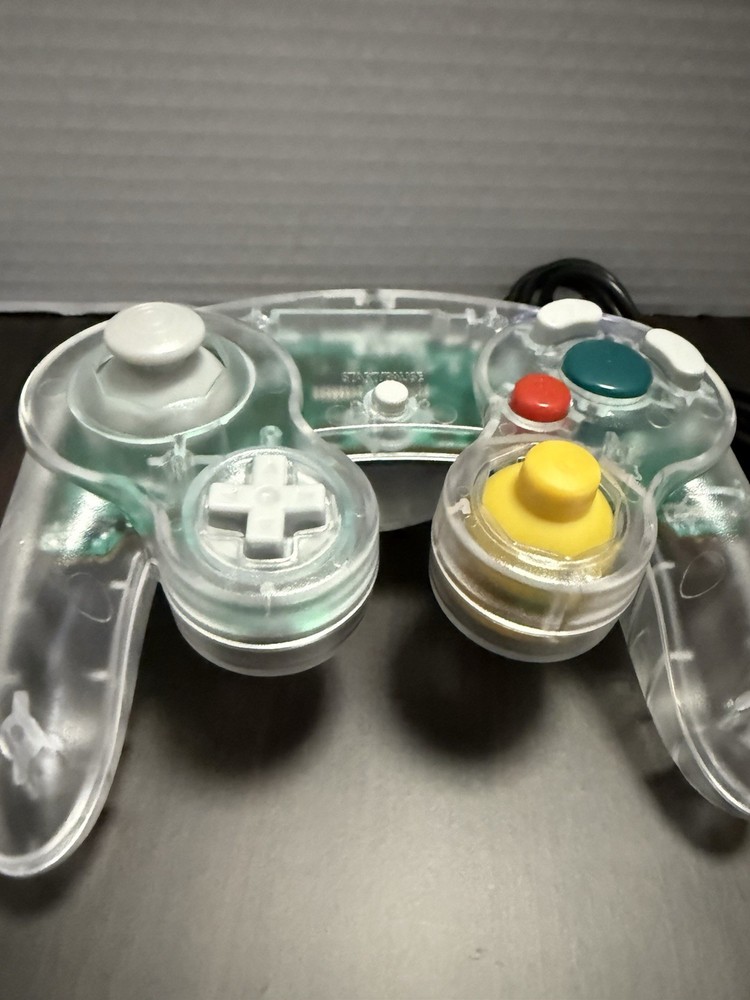 Clear Wired NGC Controller Gamepad For Nintendo GameCube GC & Wii U Console