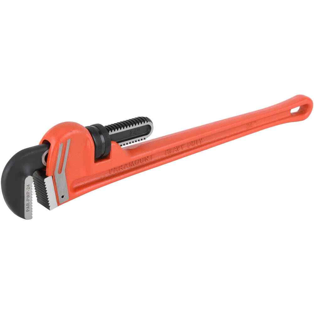 Paramount 24" Cast Iron Adjustable Straight Pipe Wrench: 3" Pipe Capacity